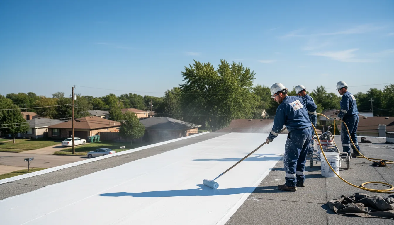 Commercial roof coating in Wisconsin Dells, WI near me